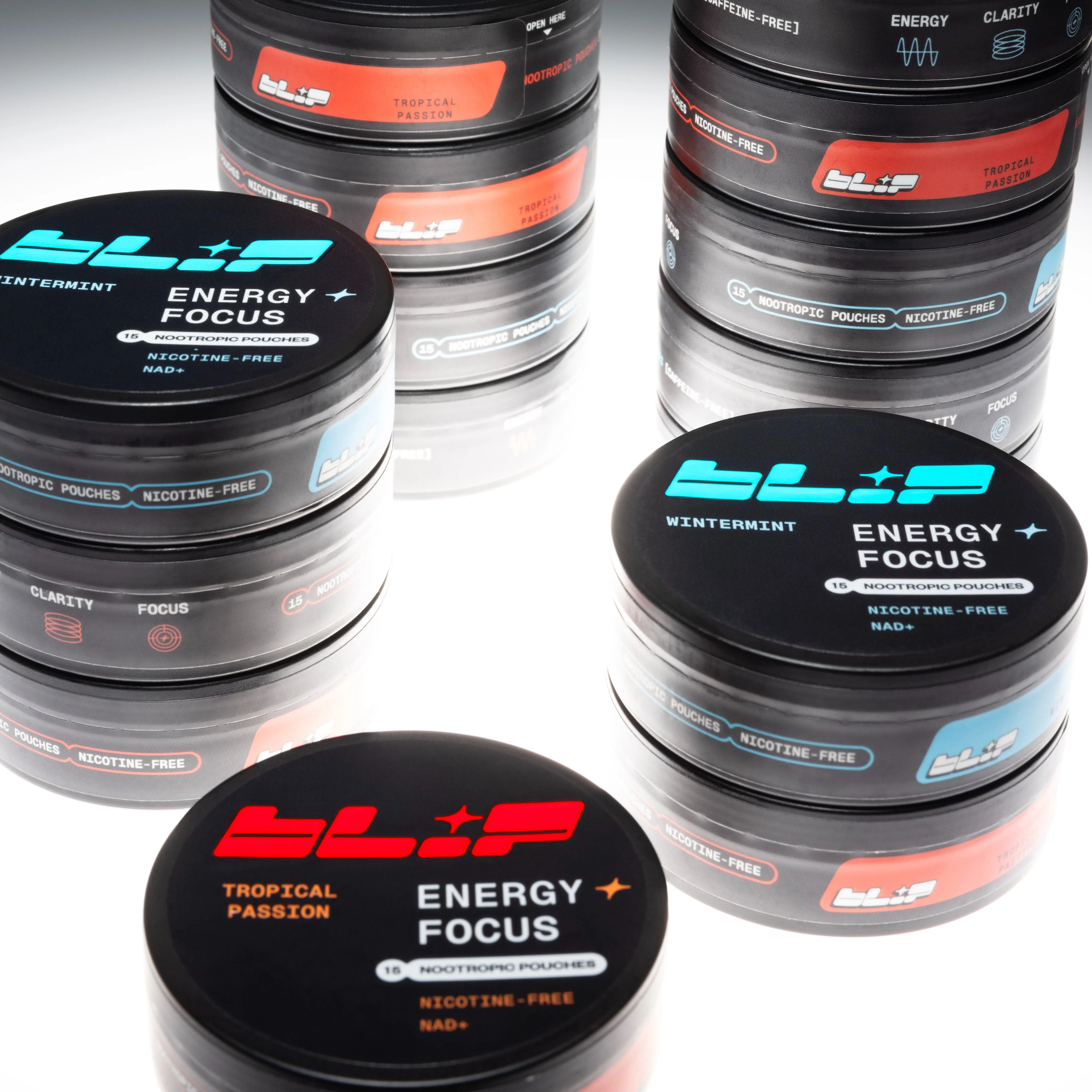 Blip Energy Pouches - Nootropic Supplement for Energy, Clarity, Focus