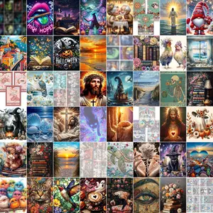 AIBOERL Premium 5D Mystery Diamond Painting Kit with Diamond Art Tools, DIY Cross Stitch Kit for Stress Relief & Fun Unboxing Decor (Shipped in Multiple Packages)