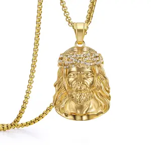 Jesus Christ Judas Large Pendant Necklace for Teens Womens Mens with 24 Inch Stainless Steel Chain Jesus Christ Judas Large Pendant Necklace for Teens Womens Mens with 24 Inch Stainless Steel Chain