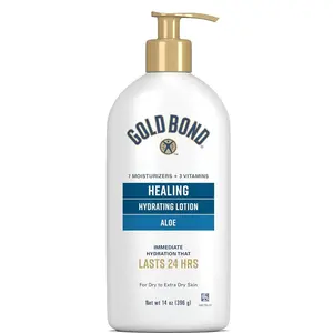 Gold Bond Healing Hydrating Lotion, 14 oz., With Aloe, 24HR Hydration