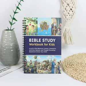 Children’s Interactive Bible Study Notebook, Spiral-Bound Christian Activity Workbook with Fun Lessons & Faith Deepening Questions