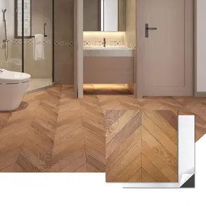 30-Pack Herringbone Peel and Stick Vinyl Floor Tiles – 12" x 12" Brown Waterproof Wood-Look Planks, Self-Adhesive Flooring for Kitchen, Bathroom, Bedroom (Covers 30 Sq. Ft)