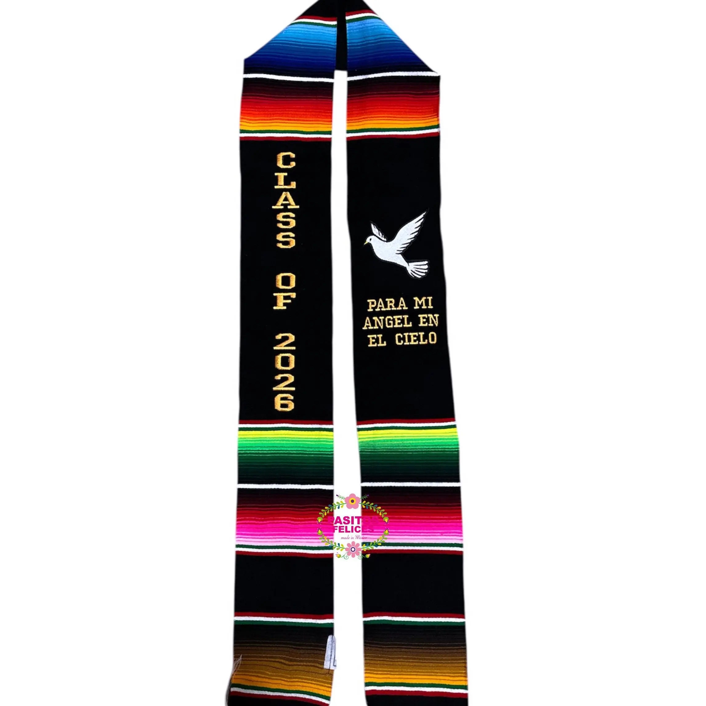 *2026* Dove - Angel Graduation stole Sarape Sash IN STOCK