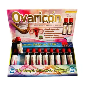 Ovaricon Dietary Supplement - 10 Single Doses of 15 mL for Healthcare and Edible Fitness - Energy Protein Magnesium Creatine Vitamin