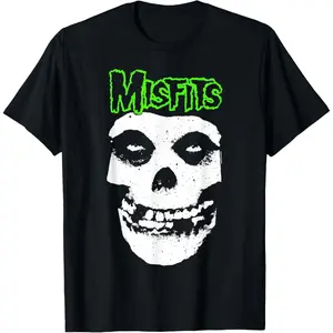 Misfits – Green Skull Logo T-Shirt
