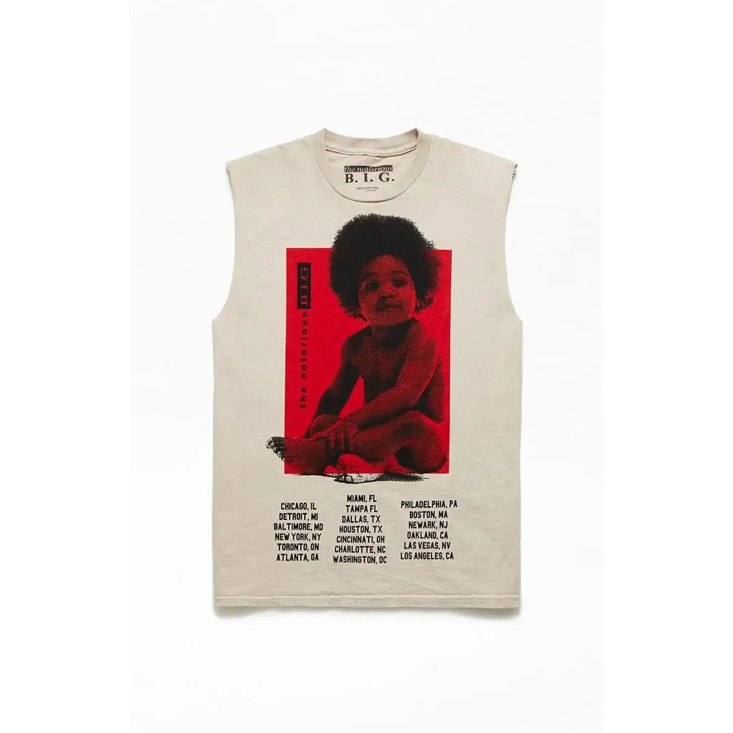PacSun Men's Biggie Smalls Muscle Tank Top - Multicolor