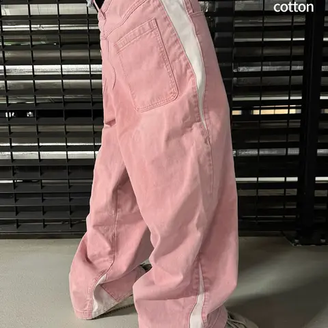 Men's Hip Hop Street Style Jeans, Loose Fit Comfortable Design, Wide Leg, Ideal for Urban and Streetwear, All Seasons, Relaxed Fit Jeans