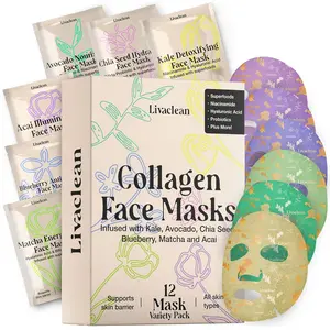 12ct Collagen & Superfoods Face Masks