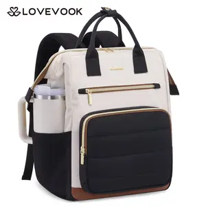 LOVEVOOK Laptop Backpack for Women, 15.6 Inch Work Backpack purse for Nurse Teacher, College Back to School Bookbag for Teen Girls, Personal Item Travel Bag Computer Daypack for Daily Commute.,