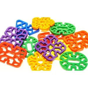 3150 Pk12 Colorful Plastic Snowflakes