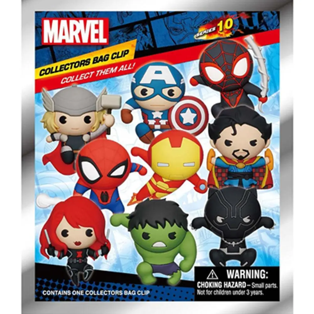 1PC Marvel Spiderman Captain America Blind Bag Keychain Figure, Cute Cartoon Backpack Charm for Anime Collectibles & Gifts Keychain Surprise Collectibles