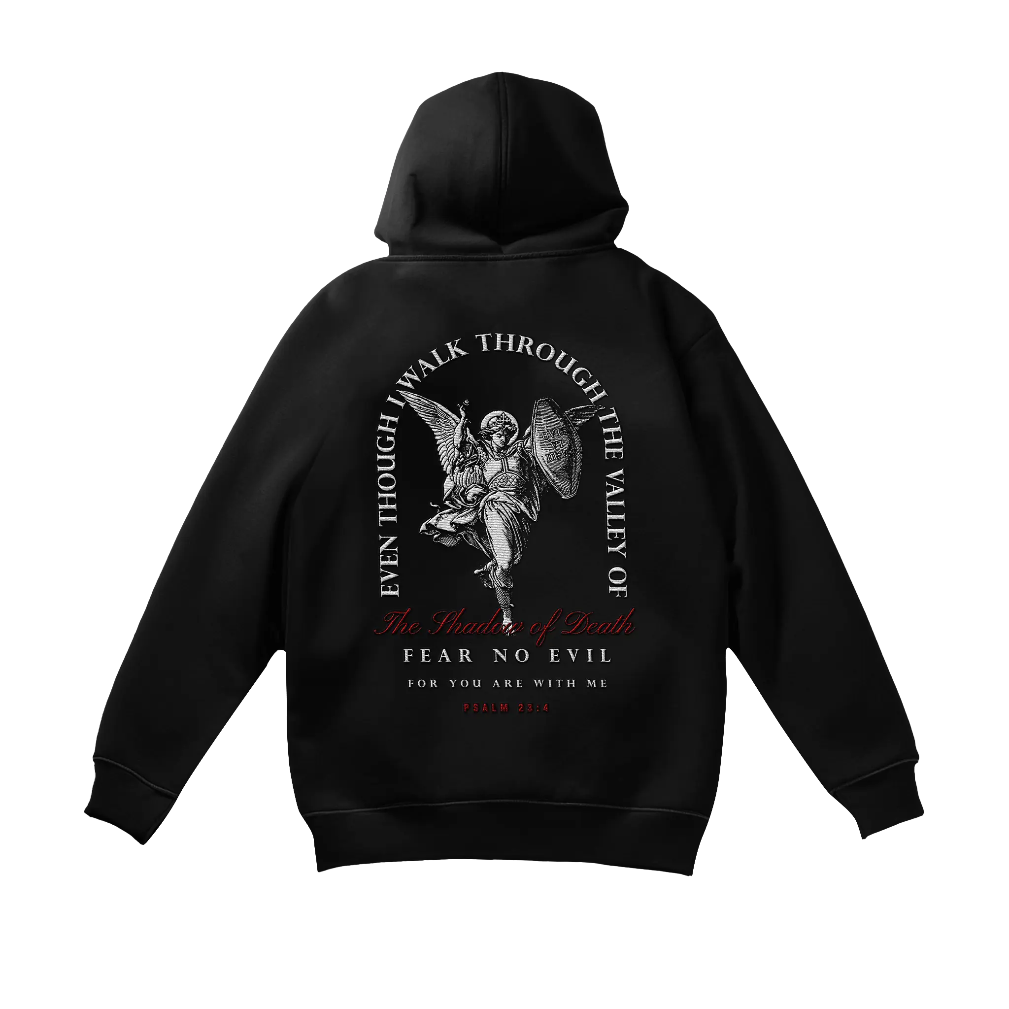 Fear No Evil Embroidery Hoodie