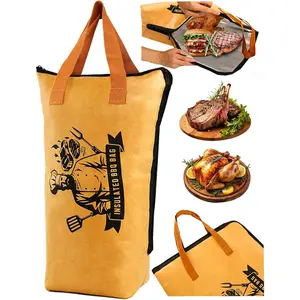 Large BBQ Blanket for Insulated Resting Meat   Grilling Meat Thermal Bag with Wide Mouth for Large BBQ Cuts like Brisket, Pork , and Turkeys(XL,21in)