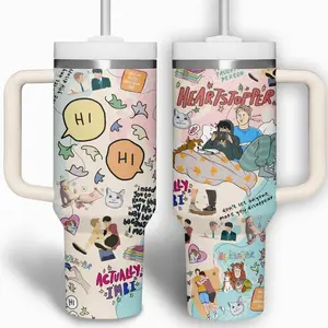 Heartstopper TV Series Custom Cup 40oz Tumbler With Handle, Movie Tumbler