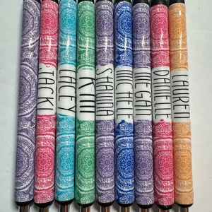 Hidden curse word mandela design gel pen