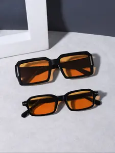 Fashionable Square Frame Sunglasses, Lightweight Durable Sun Glasses, Versatile Style for Holiday Outdoors and Daily Wear, Fashionable Frames Sunglasses