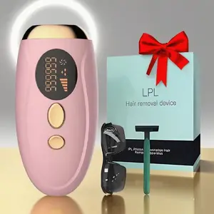 LPL Black Technology 990,000-time flash pain-free lady's full-body, facial, leg and bikini area hair removal device with 5 gears and 2 modes, Beauty Epilator, Hair Removal Tool