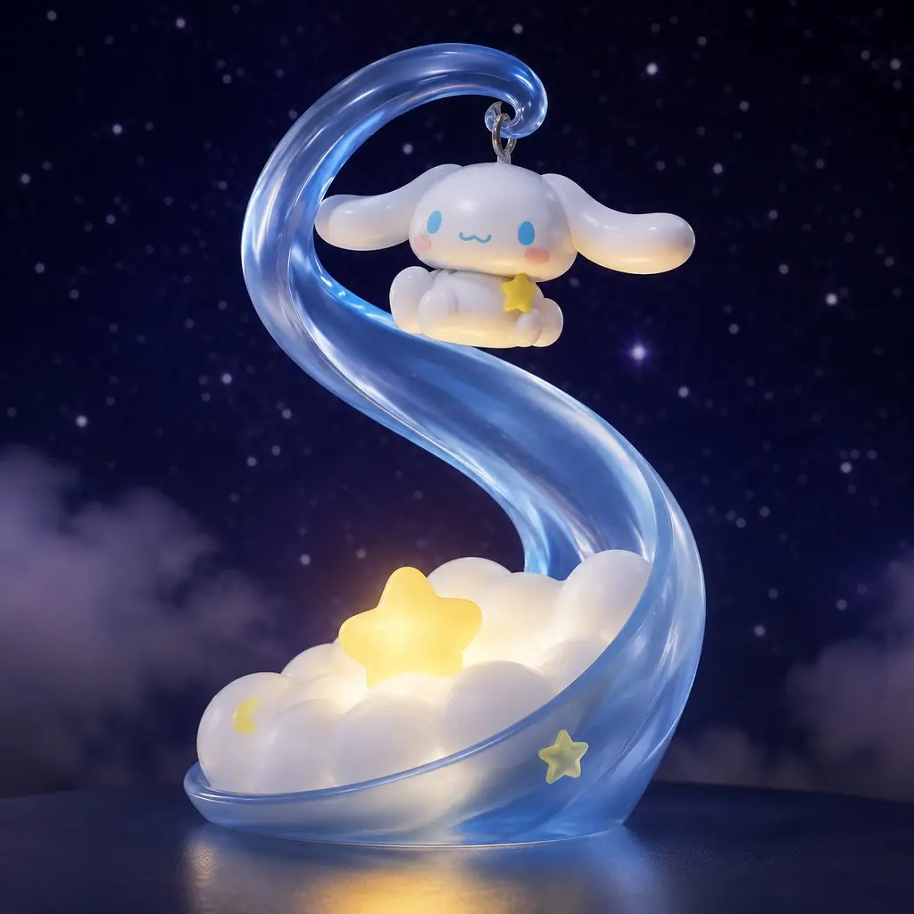Langbowang Sanrio Characters Natural Spirit Light Up Figure - Cinnamoroll