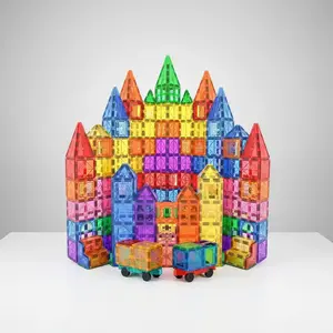 Christmas Magnetic Building Children Toy Stem Creative Magnetic Blocks Set, Sensory Toys for Kids, Magnet Construction Toys for Boys and Girls over 3 Years Suitable gifts for children during the New Year, Christmas, Thanksgiving and back-to-school season