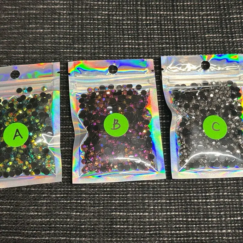 5MM AB Rhinestones with Black Backing