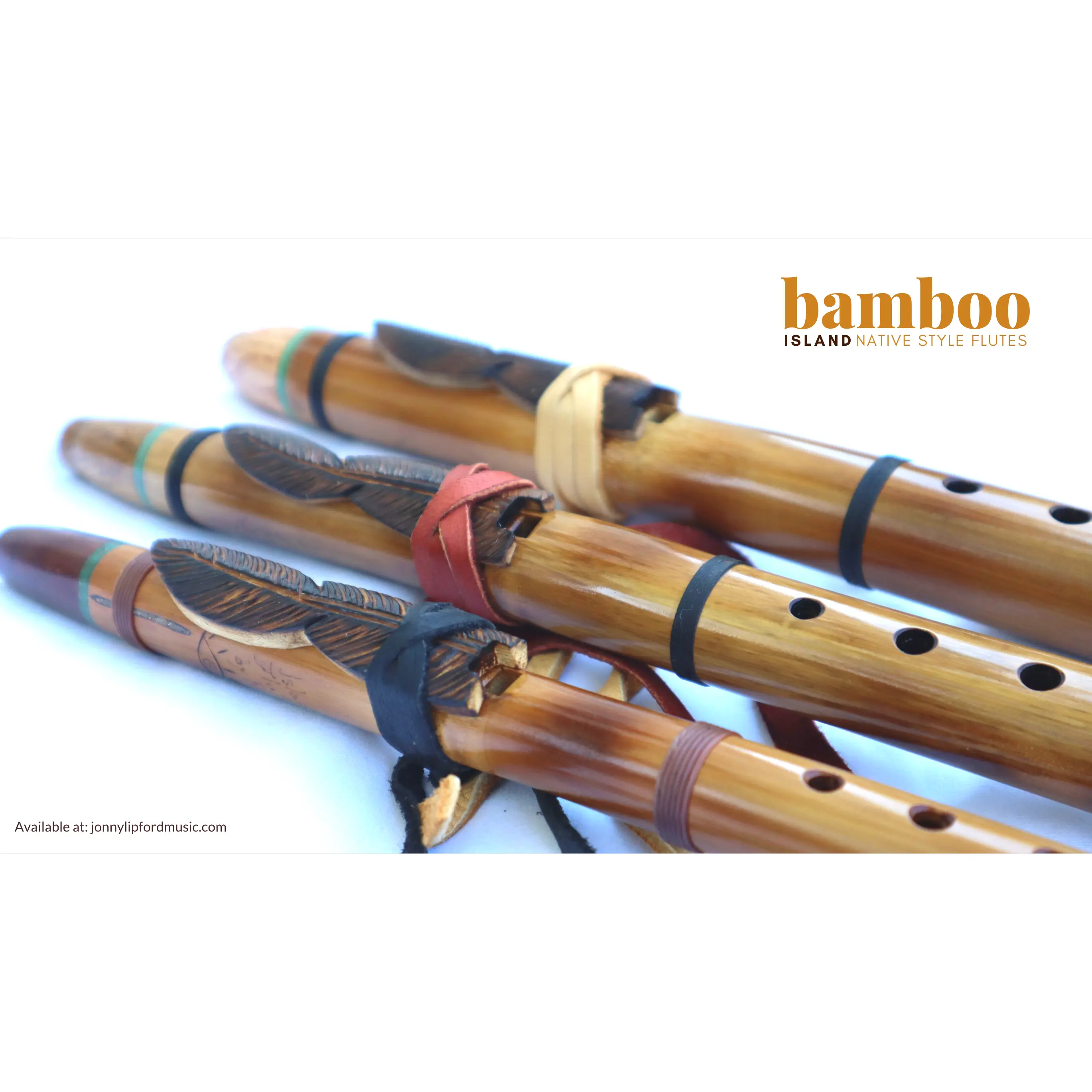 Island Flutes Bamboo Series [D5] Native American-Style Flute