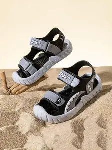 Boy's Minimalist Casual Soft Sole Adjustable Strap Sandals, Casual Comfortable Non-slip Sandals for Summer, Lightweight Breathable Shoes for Daily Wear