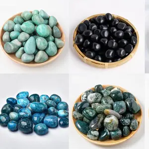 Crystal stone / Tumbled stone / Tianhe stone / Obsidian / Lapis lazuli / Agate with aquatic plants motif / Blue-veined stone / Blue-laced shimmer / Elongated stone