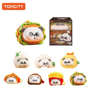 TOYCITY MR. PA "What to Eat Today" Fun Blind Box - Cute Panda Plush Keychain for Backpack & Keys with Free Clip, Includes Coin Purse & Earphone Case, Halloween/Christmas Gift (1/72 Hidden Chance)