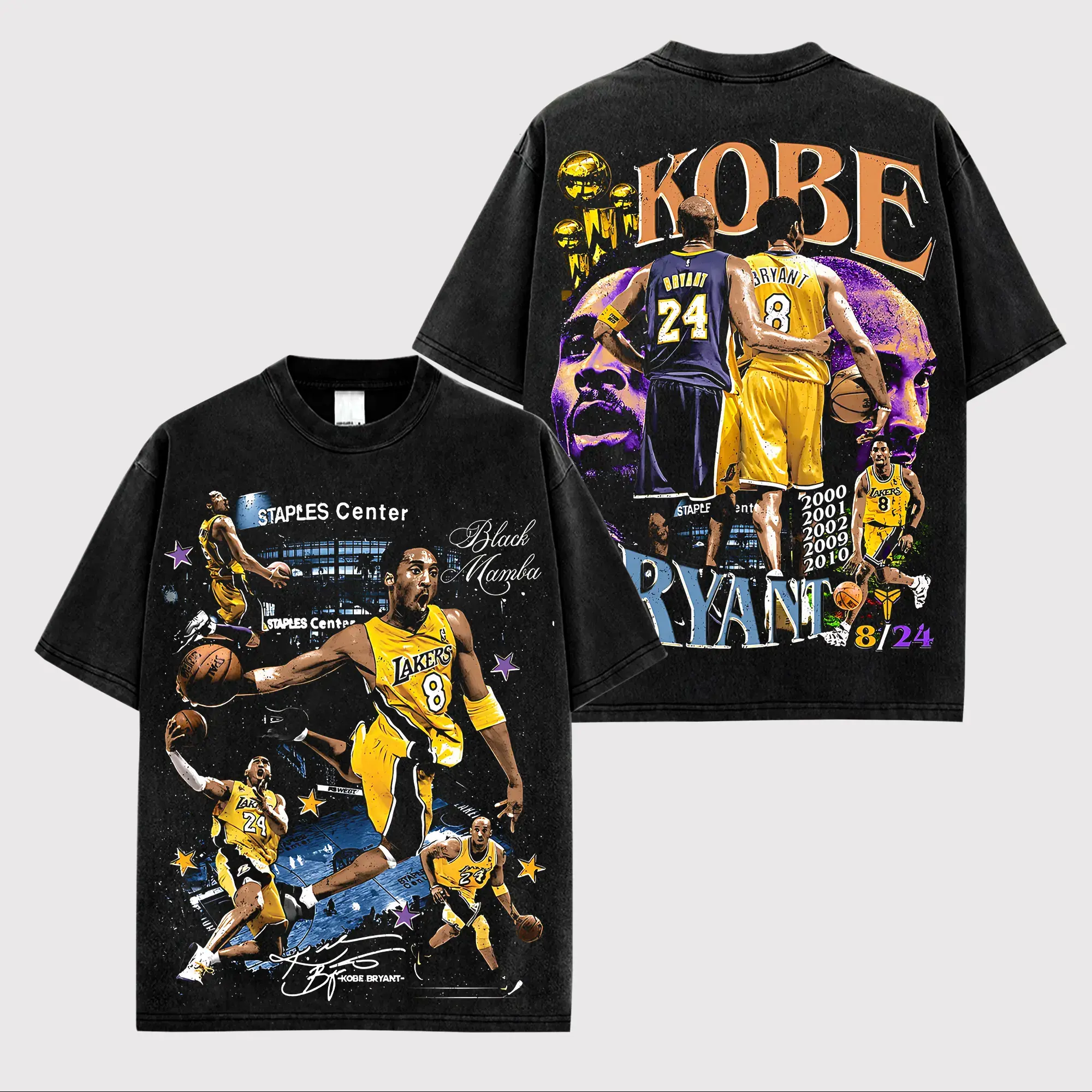 Premium Washed Cotton The GOAT Kobe Basketball Shirt Black Mamba Graphic Tee Mamba Mentality Fan Apparel Game Day Fit Y2K Vintage Streetwear Heavy Oversized Hoops Top Men Women Casual Sports Gift Retro Laker Nation Los Angeles Clothing Outfits Top Trend