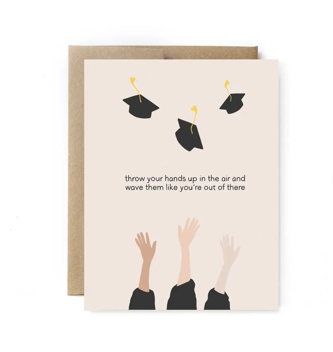 Graduation Card - High School Graduation Card - College Graduation Card - Graduation Gift - Card for Graduate - Outta There Graduation Card