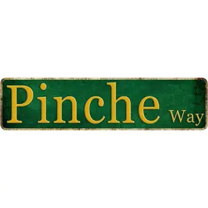 Funny Pinche Way Tin Sign Man Cave Decor ManCave Gifts For Men Bar Signs Vintage Street Metal Sings Wall Cool Home Wall Stuff Room Accessories For Mens Garage Gift For Men 4x16 Inch