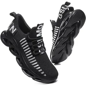 Men's Walking Sneakers Breathable Lace Up sneakers Blade Type Sneakers Comfortable Slip on Sneaker Outdoor Athletic Sneaker Lightweight Casual Sneakers Comfortable Running Footwear for Running and Training shoe footwear