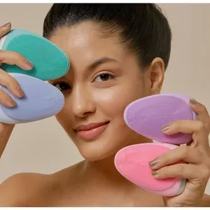 2026 New Trending Facial Cleansing Brush Home Electric Face Scrubber for Men & Women Exfoliating Massaging and Cleansing Brush