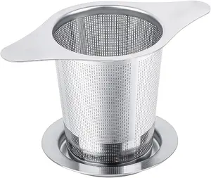 Universal Tea Infuser with Lid Stainless Steel Filter Fits Mugs Cups Teapots Food Grade