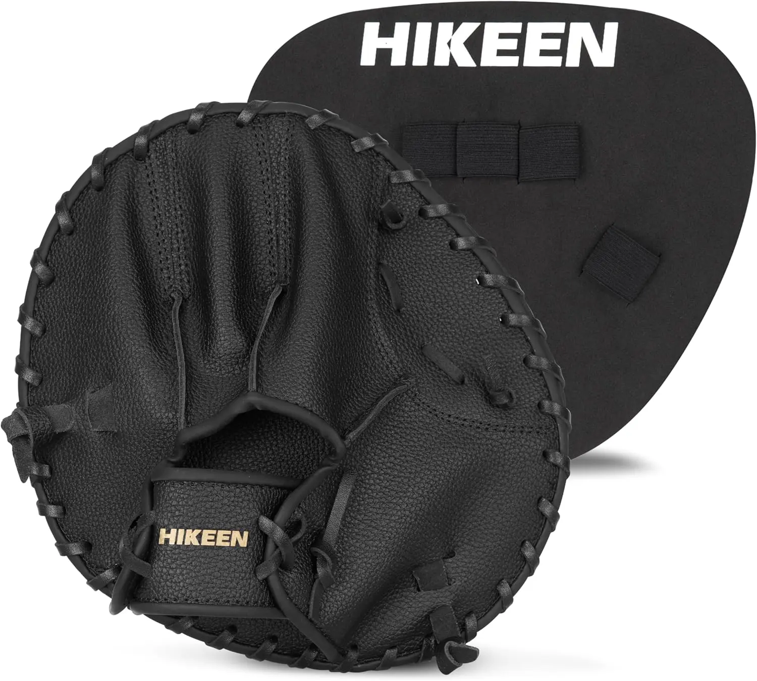 Hikeen 2-Piece Infield Training Gloves - Flat Leather & Foam Pancake Set for Baseball & Softball#summerwins