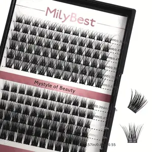 Mixed-Length Lash Tray – 144 Pcs of Thick Extensions from 10mm to 16mm for Custom Lash Looks