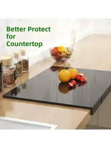 1Pc Durable Non-Slip Acrylic Cutting Board - Food Contact Safe, Easy to Clean, Kitchen Countertop Protector - Ideal for Home NONE