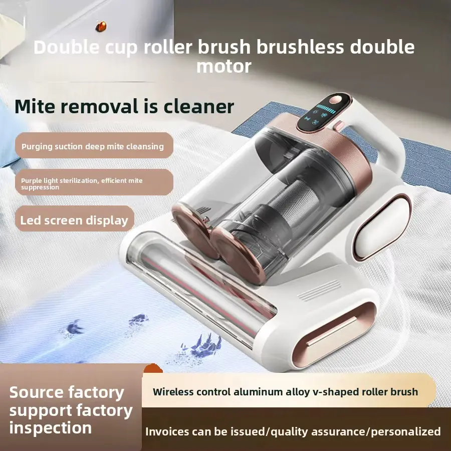 Eagej Mattress Vacuum Cleaner for Dust Mites – 8kPa Powerful Suction UV-C Mattress Cleaner with Intelligent LED Display, HEPA Filter, Lightweight Deep Cleaner for Pet Hair on Bed, Sofa for Clean Living