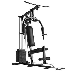 Gaomon Multifunctional Home Gym Machine - Full Body Workout Station with 100LB Weight Stack, Lat Pulldown System, Chest Press, Leg Extension, Compact Adjustable Home Exercise Equipment