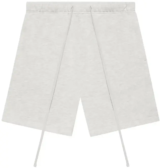 Men's Casual Plain Sweatshorts in Light Oatmeal, Comfortable Stretch Fabric Shorts for Everyday Wear and Lounging Menswear Sleeve Sweatpants Beige