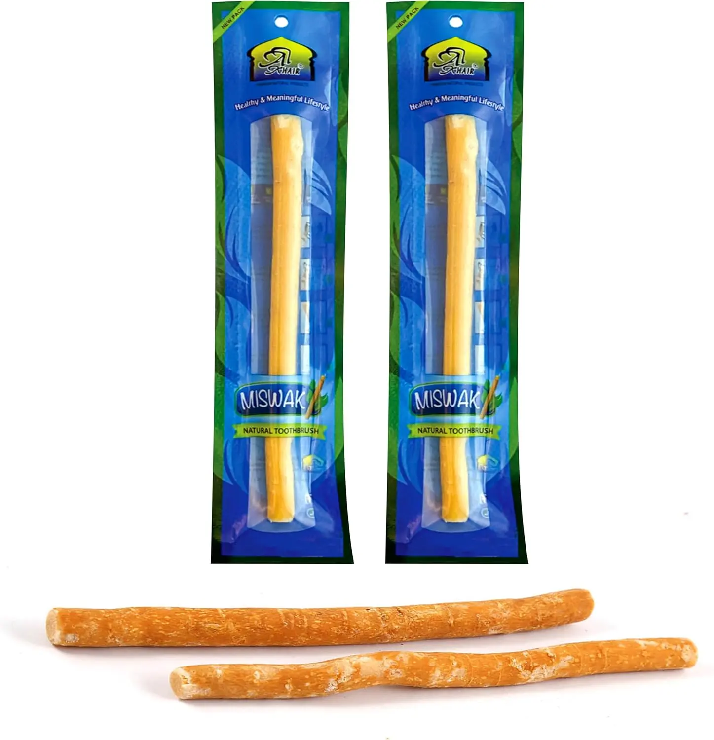 (2 pack) Miswak for Teeth Whitening – Vacuum Sealed for Freshness