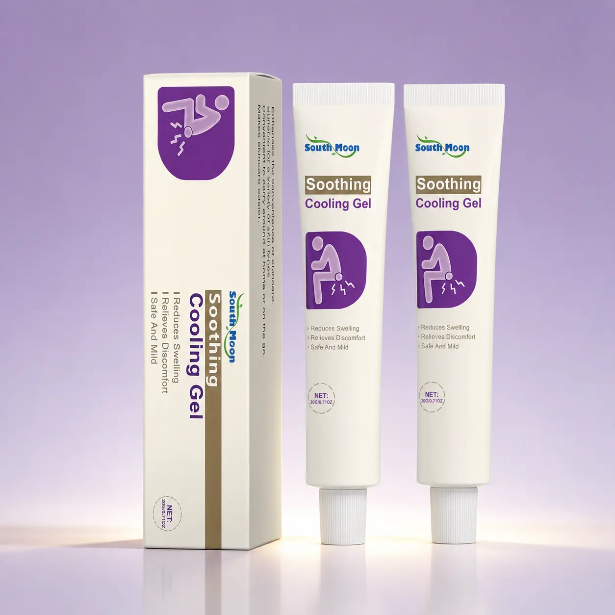 Buy 1 Get 1 Free Hemorrhoid Soothing Cooling Cream Gel, Gentle Hydrating Herbal-Inspired Moisturizer Pack for Adult External All Skin Daily Comfort, Lightweight Non-Greasy 20g Skin Care