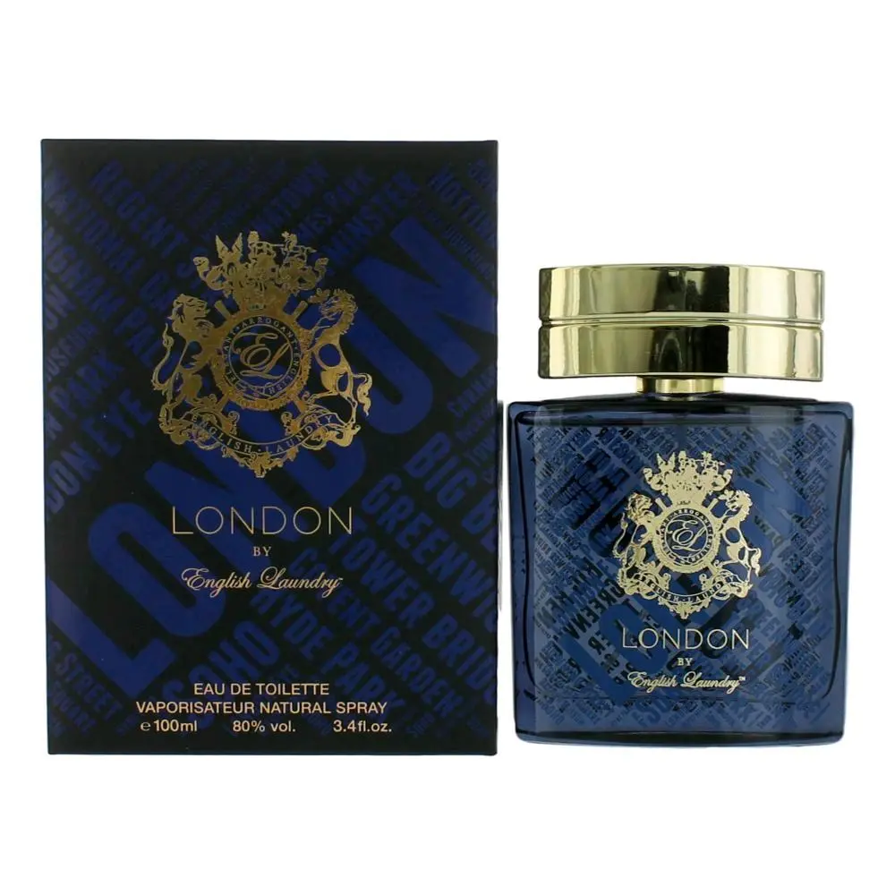 English Laundry London Floral Eau De Toilette Spray for Men, 3.4 oz, 3 To 3.9 Fl Oz