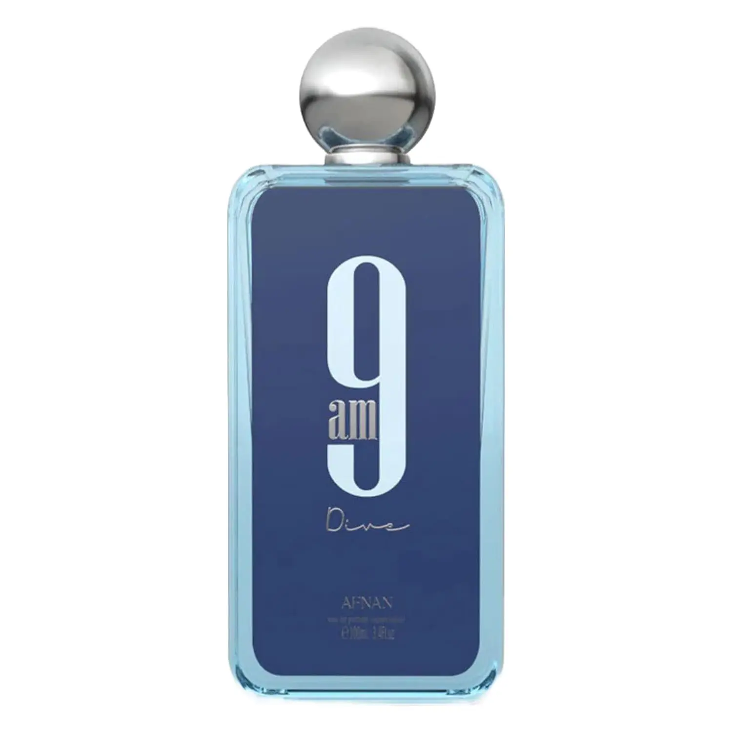 Afnan 9AM Dive Eau de Parfum 100ml - Unisex Fresh Aquatic Fragrance with Lemon, Mint & Sea Salt Notes, Long-Lasting Day Scent for Men & Women