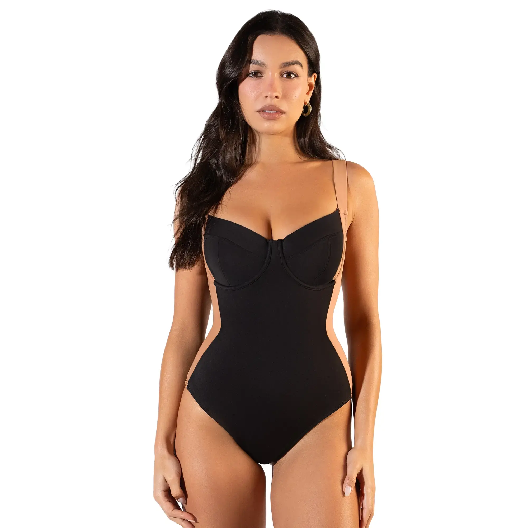 Lifty - Contour Black/Tawny one-piece Compression Womenswear