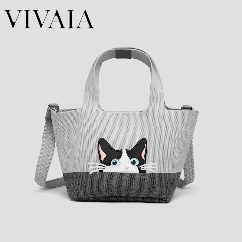 VIVAIA Anita The Mini Tote - Women's Casual Handbag, Eco-Friendly, Chic, High-Capacity, Cold Washable, Suitable for Summer Vacations, Shopping, Commute, Casual Handbags, Cute, Foldable, Lightweight, Machine Washable, Minimalist Decluttering, Animals/Insec