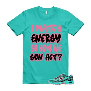 740 Cyber Jade Ultra Pink Black Teal Aqua T Shirt Match