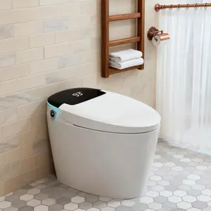 Ultra Smart Bidet Toilet for Modern Bathroom - Luxury Intelligent One-Piece Toilet with Heated Seat, Warm Air Dryer & Remote Control - Ultimate Comfort & Hygiene