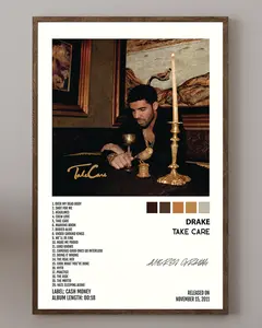 Take Care, album music poster, hip hop print home decor