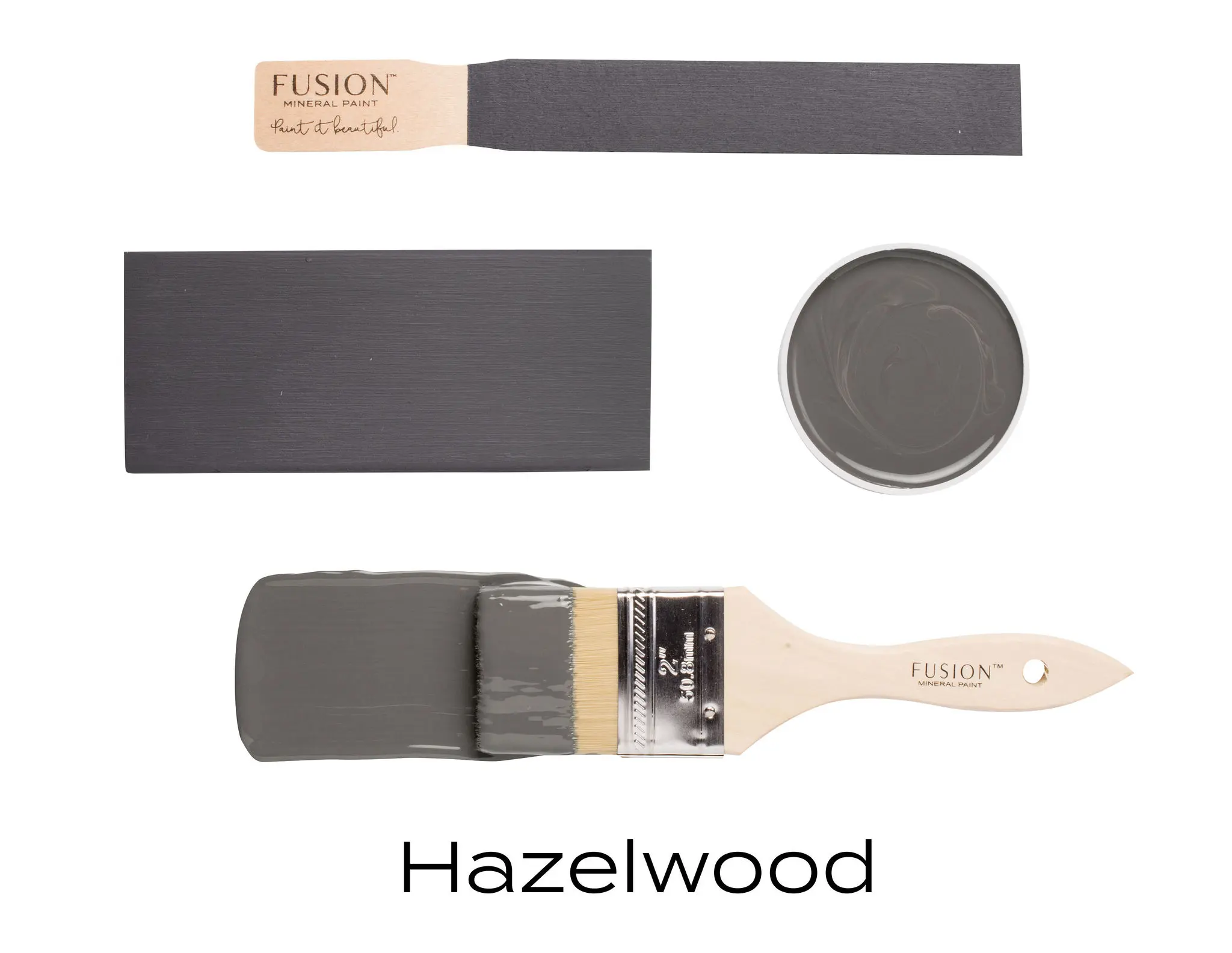 Fusion Mineral Paint + Color: Hazelwood + Acrylic Resin Paint + Built in Top Coat